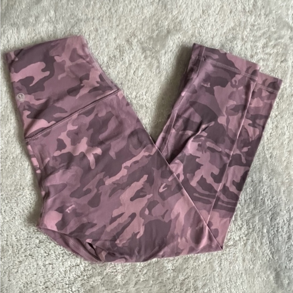 Lululemon Align High-Rise Crop Leggings 21" in Pink Camo